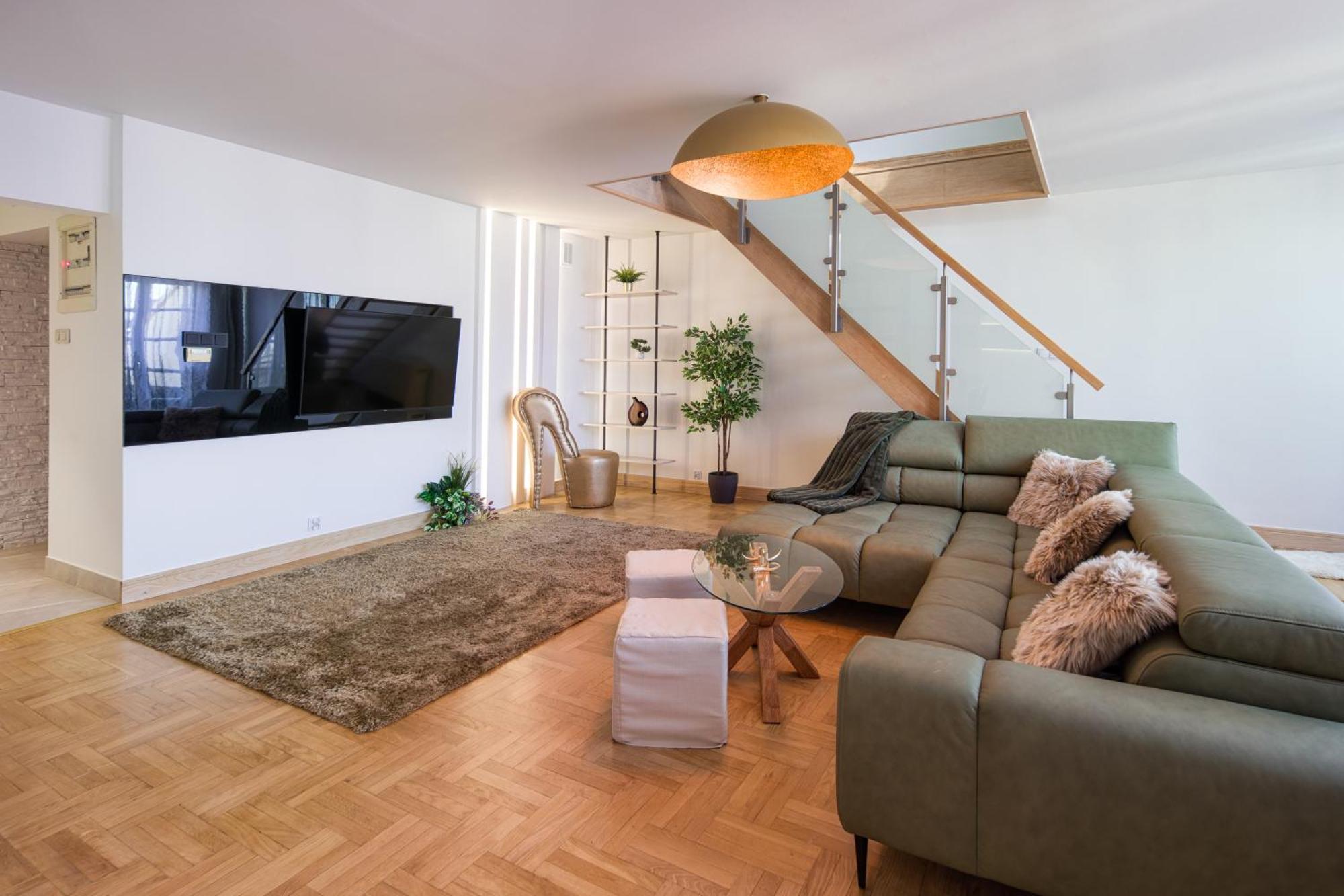 Apartament W Centrum - Duplex Penthouse In The Centre With Terrace And Air Conditioning Krasków Εξωτερικό φωτογραφία