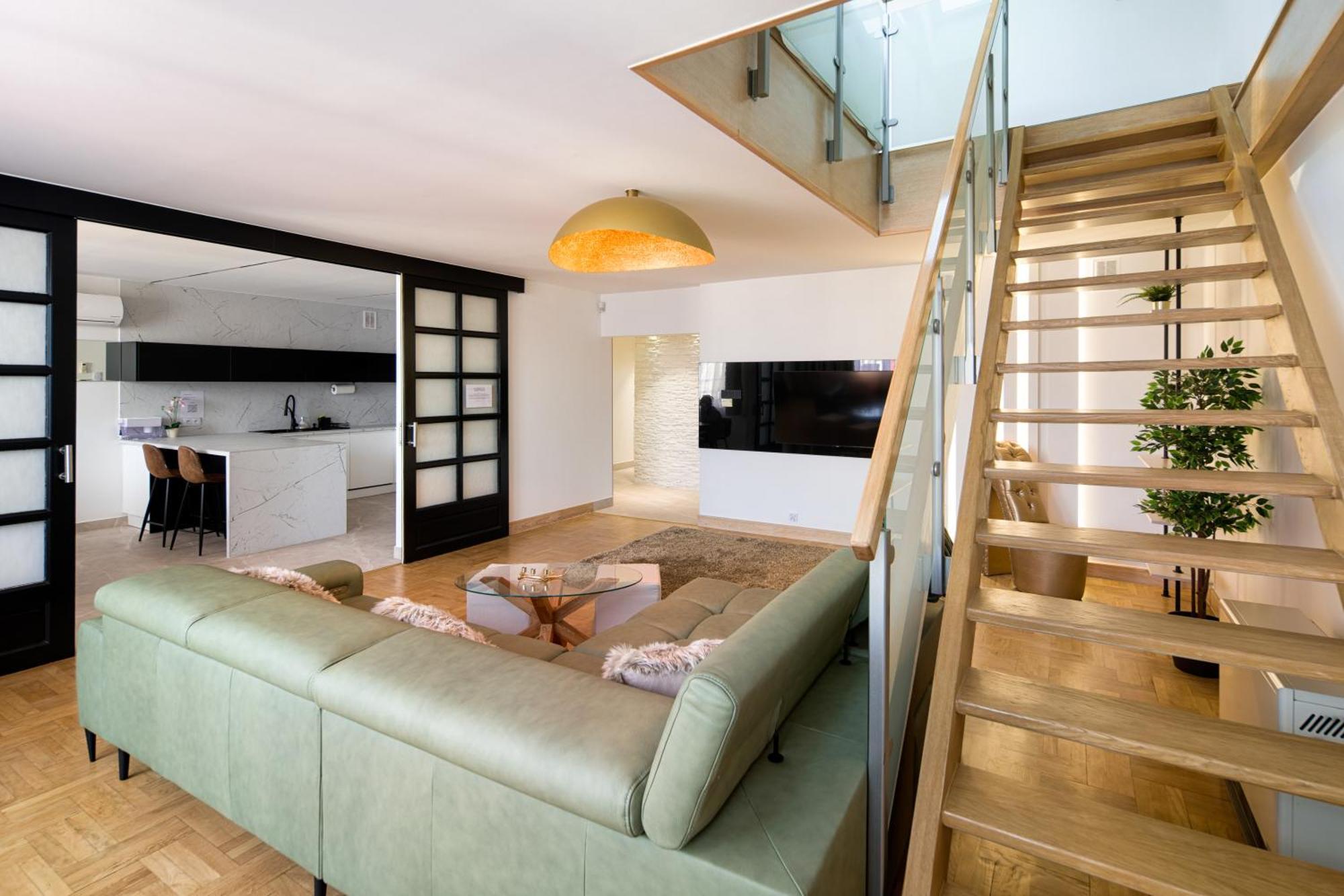 Apartament W Centrum - Duplex Penthouse In The Centre With Terrace And Air Conditioning Krasków Εξωτερικό φωτογραφία