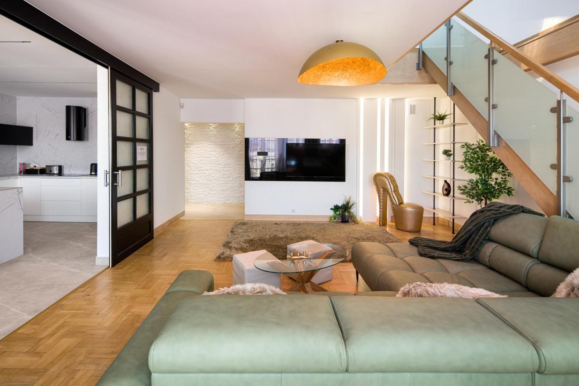 Apartament W Centrum - Duplex Penthouse In The Centre With Terrace And Air Conditioning Krasków Εξωτερικό φωτογραφία